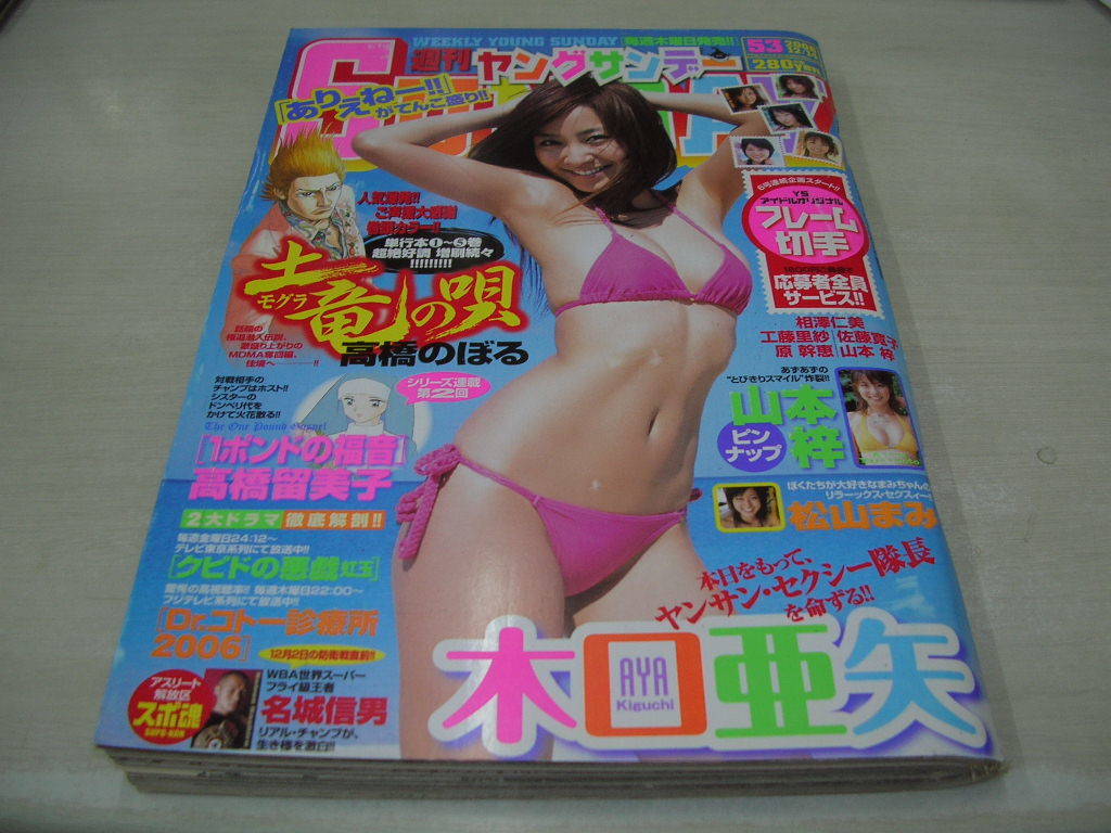 ヤングサンデー NO.53 2006年12月14日号 木口亜矢 表紙+巻頭グラビア