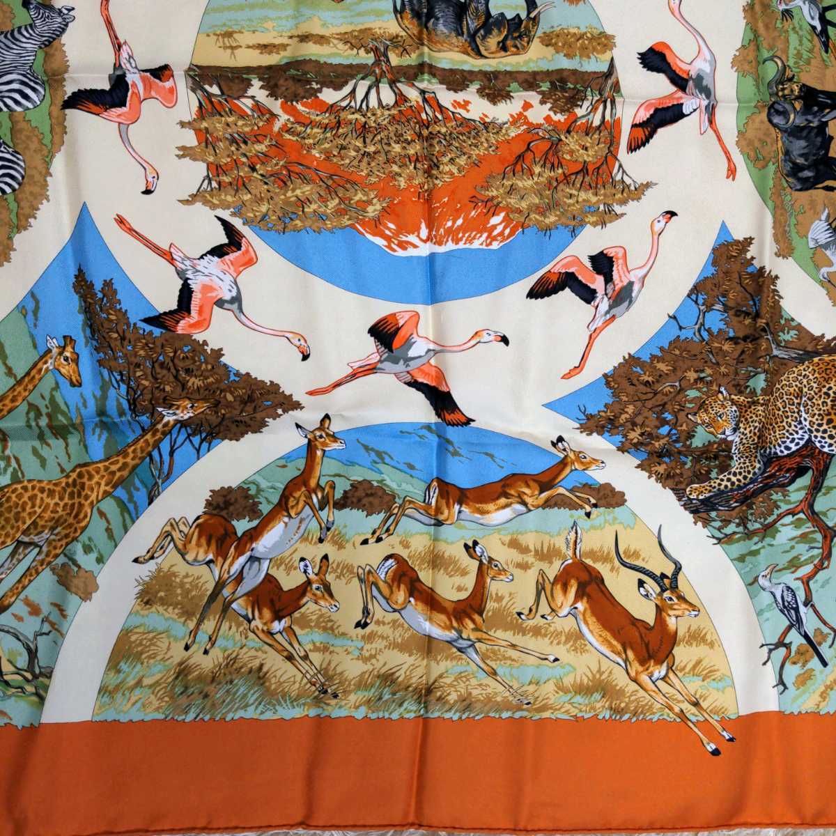 エルメス カレ90 Tanzanie スカーフ 外箱付 中古 HERMES エルメス カレ 