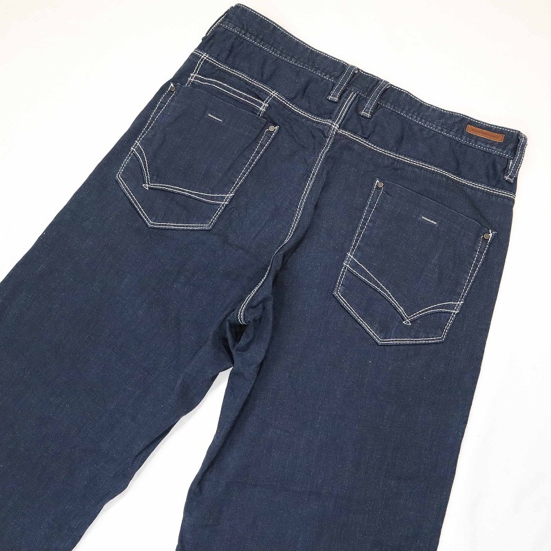 NICOLE CLUB FOR MEN ニコルクラブフォーメン ワイドデニムパンツ 濃紺 
