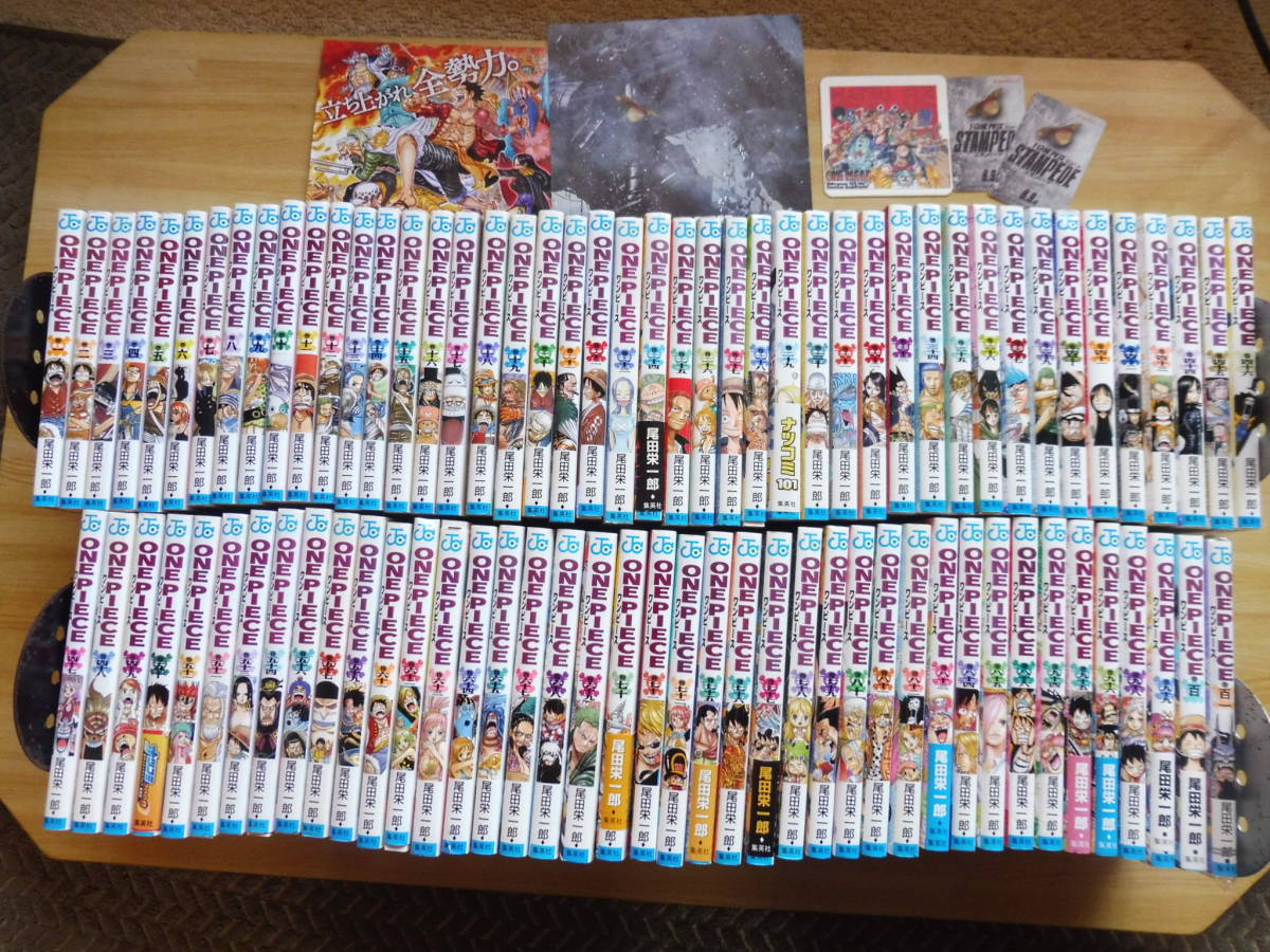 ワンピース 全巻 美本多 最新刊の101巻ま ムビチケ コースター付 尾田栄一郎 One Piece 検索 ルフィー ゾロ サンジ ナミ ロビン ウソップ 全巻セット 売買されたオークション情報 Yahooの商品情報をアーカイブ公開 オークファン Aucfan Com