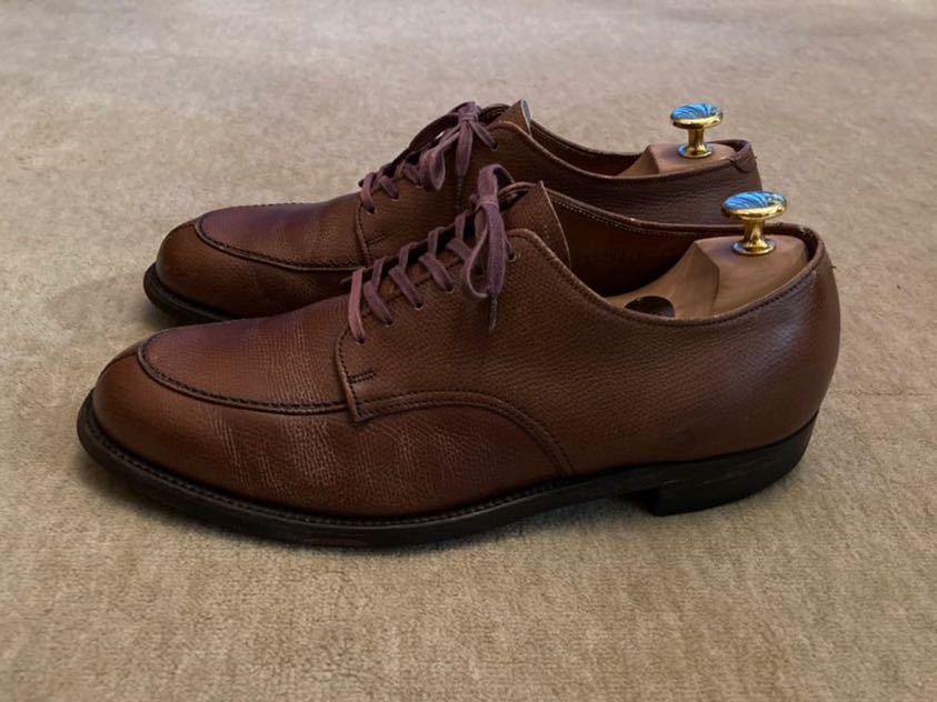 希少！1980s USAヴィンテージ ALDEN オールデン 旧ロゴ Vチップ レザー