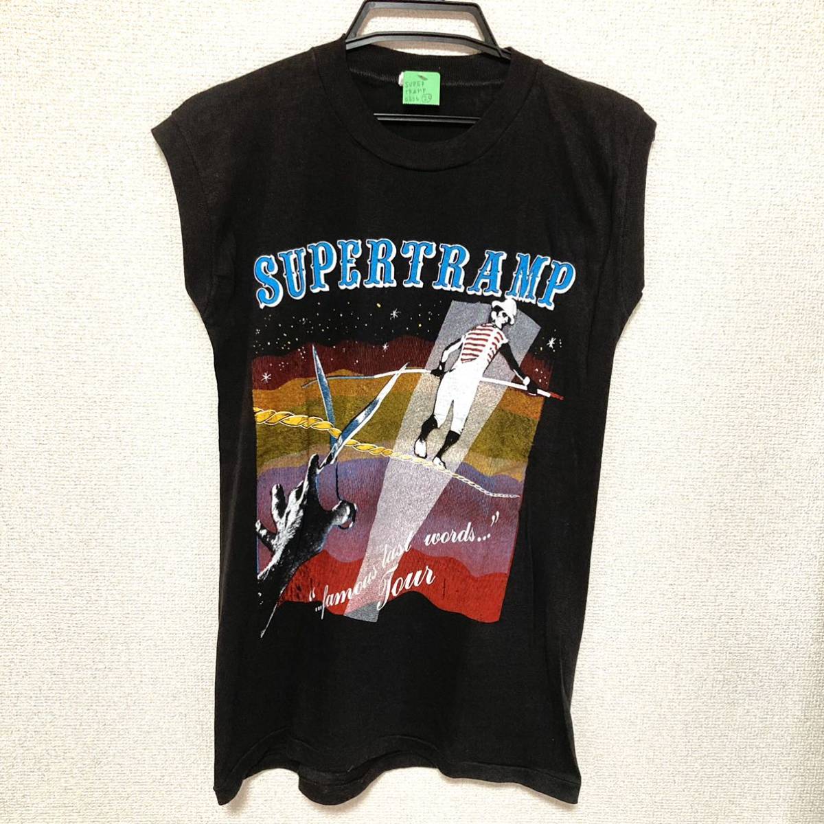 80sビンテージ バンドTシャツ パキ綿 supertramp スーパートランプ 