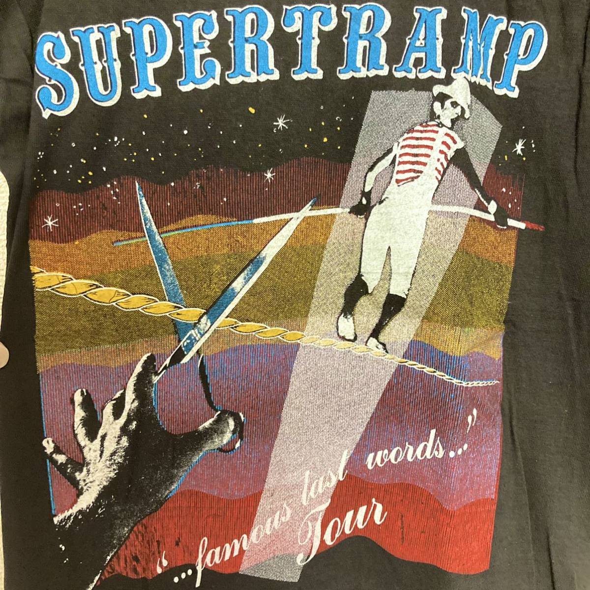 80sビンテージ バンドTシャツ パキ綿 supertramp スーパートランプ 