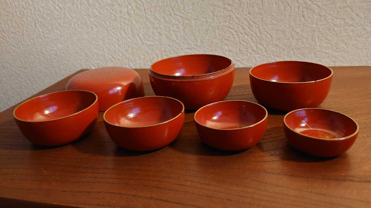 輪島塗 金沢蒔絵 金蒔絵 玉盃 木製 アンティーク漆器 朱塗 1客 輪島塗 金