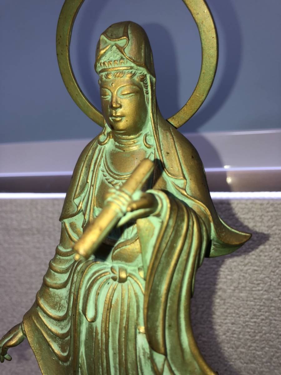 斎藤侊琳作 金彩ブロンズ 龍頭観音像 53 950 共箱破損 仏像銅像仏教美術置物飾り物 AN 仏像 売買されたオークション情報 Yahoo オークション 旧ヤフオク の商品情報をアーカイブ公開 - オークファン aucfan com