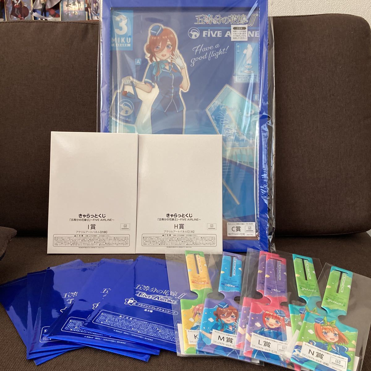 五等分の花嫁～FIVE AIRLINE～　特大アクリルアートパネル きゃらっとくじ 五等分の花嫁∬ FIVE AIRLINE C賞 特大アクリル