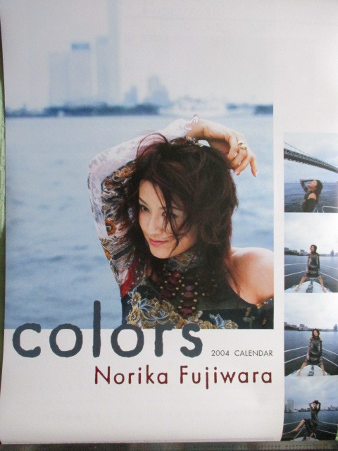 藤原紀香、カレンダー、未使用品 Colors 2004年 i010(芸能人、タレント