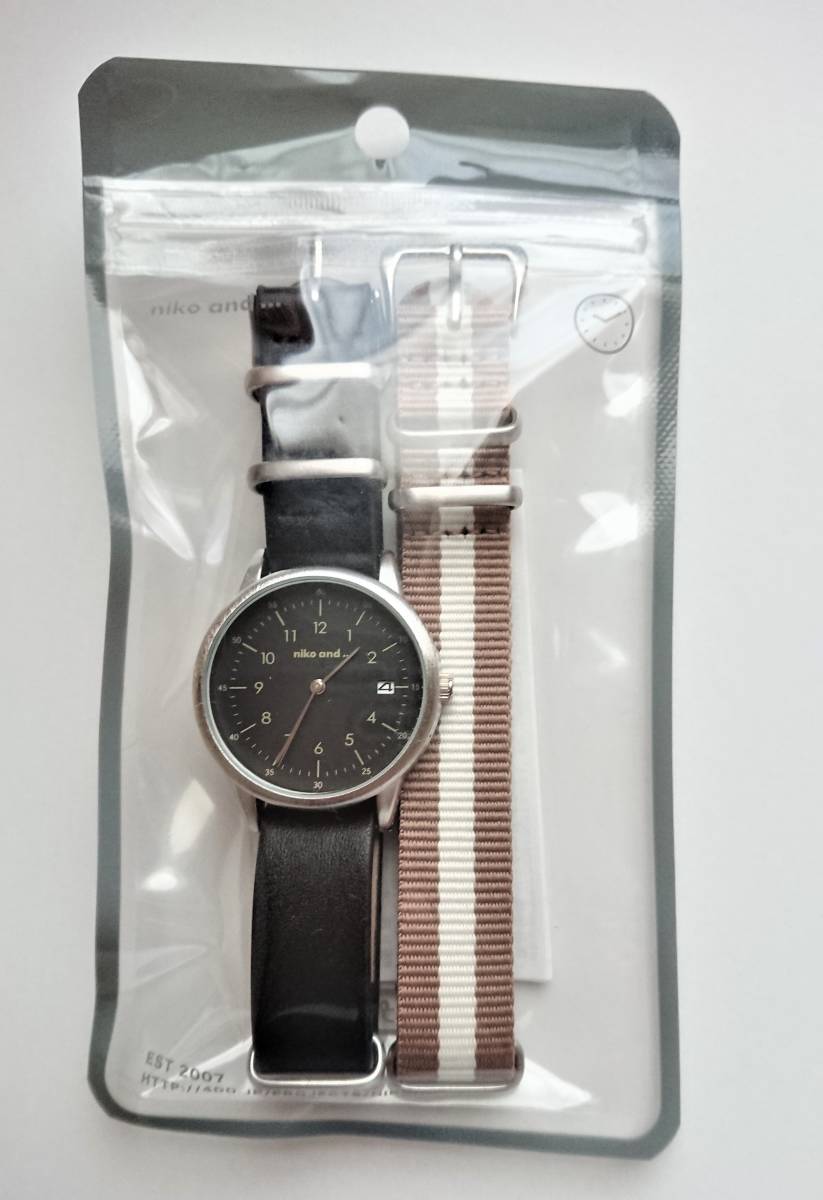 匿名配送 Niko And ニコアンド チェンジベルトメタルフレームウォッチ 腕時計 ブラック 3針 時 分 秒 売買されたオークション情報 Yahooの商品情報をアーカイブ公開 オークファン Aucfan Com