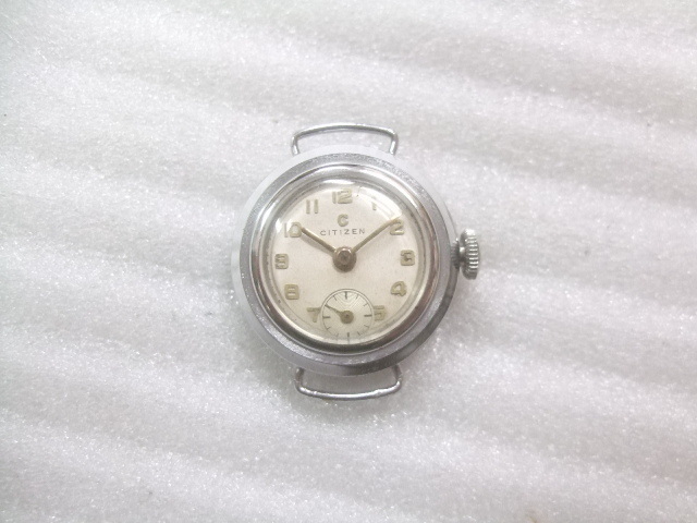 デッドストック未使用アンティークシチズンスモセコ腕時計動品　R115