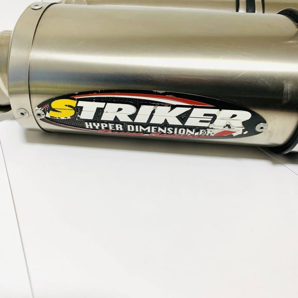 1円〜YZF-R1 5VY 04-06 STRIKERチタン製スリップオンマフラー(マフラー 