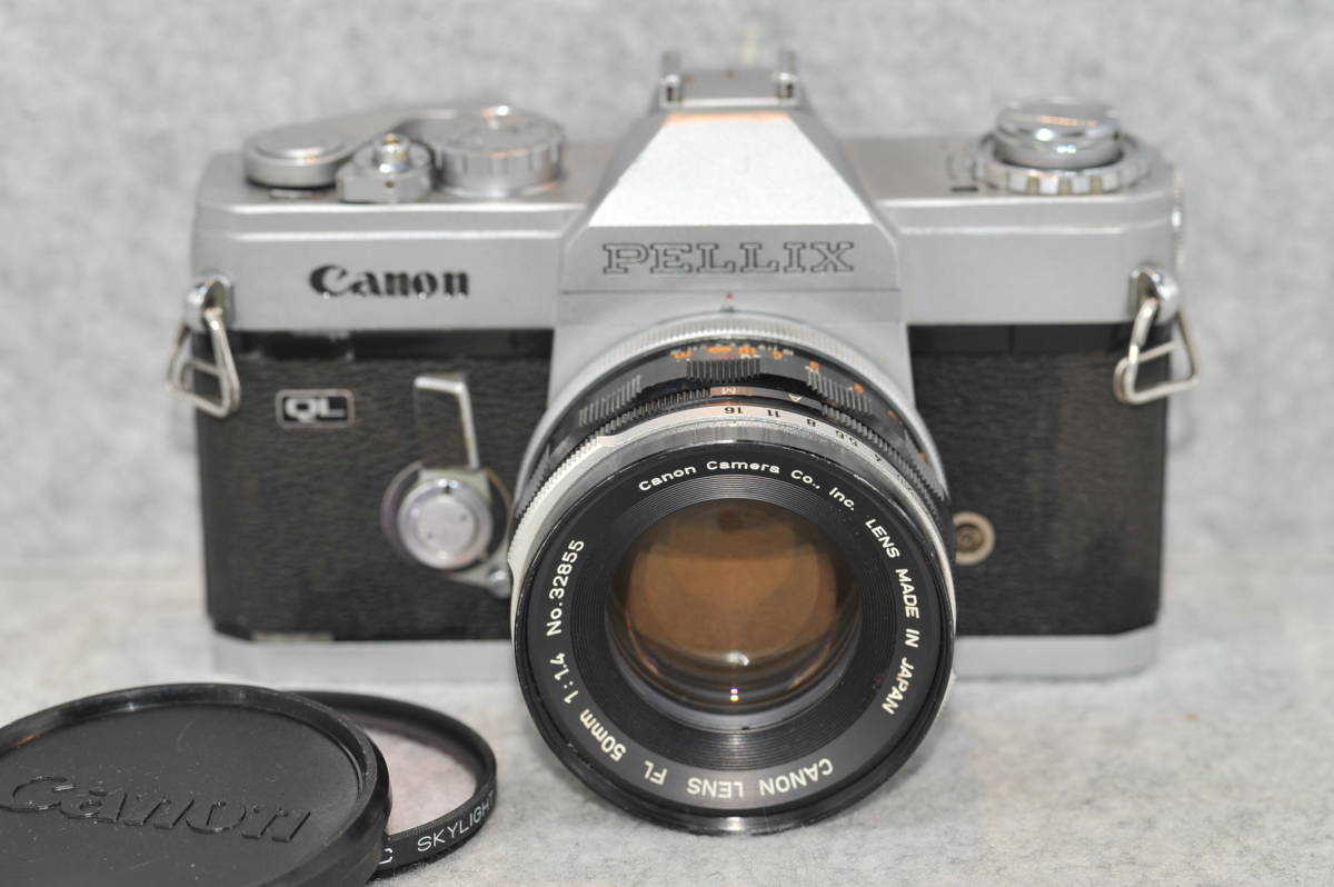 中古 Canon Pellix/Canon Lens FL 50mm 1:1.4 Canon 50mm FL Pellix Lens QL - 35mm Film Camera Vintage 1:1.4 f1.4