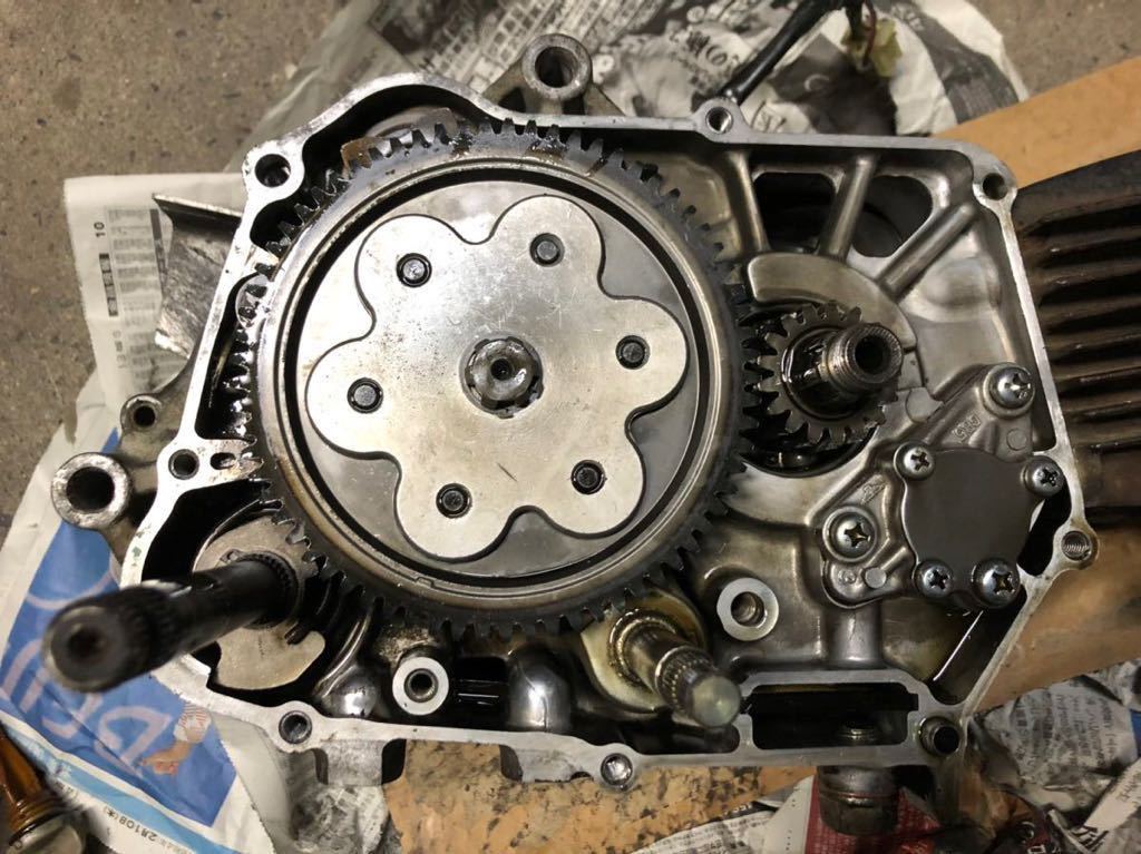 スーパーカブ90 C90 HA02 HA02Eセル無 不動エンジン ジャンク扱いにて 