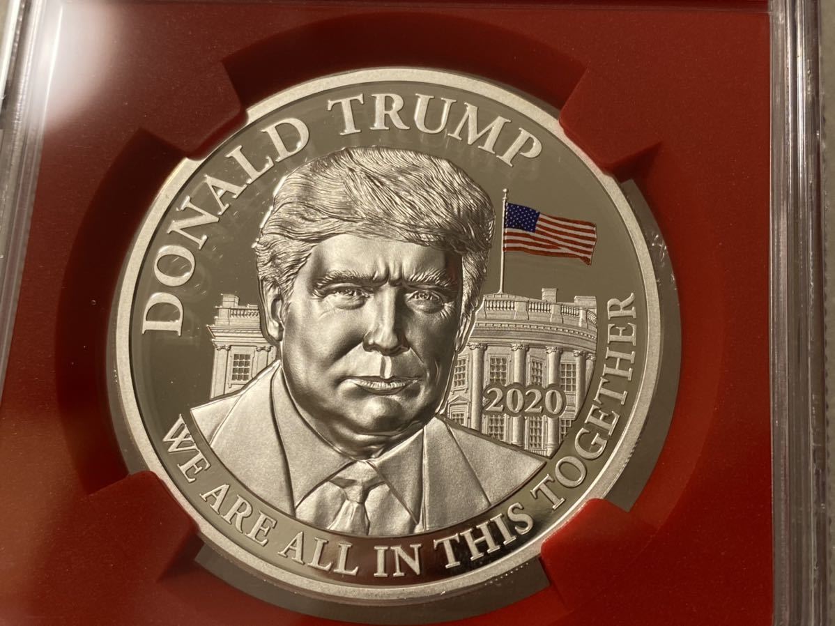 2020 カメルーン ドナルド・トランプ 1000F銀貨－NGC PF70 UC 最高鑑定】2020 カメルーン トランプ大統領 銀貨 NGC PF70 UC FDI Trump