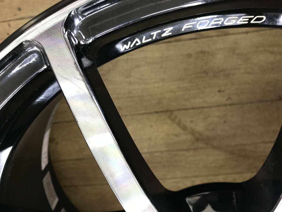 RAYS FORGED 鍛造 WALTZ S5 18インチ 7.5J+49 PCD112-5穴 4本 中古