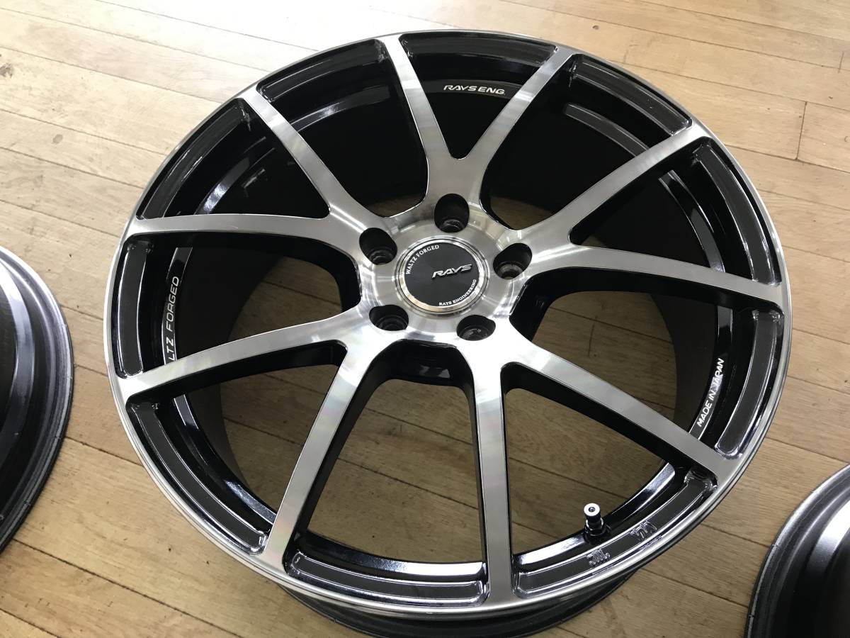 RAYS FORGED 鍛造 WALTZ S5 18インチ 7.5J+49 PCD112-5穴 4本 中古