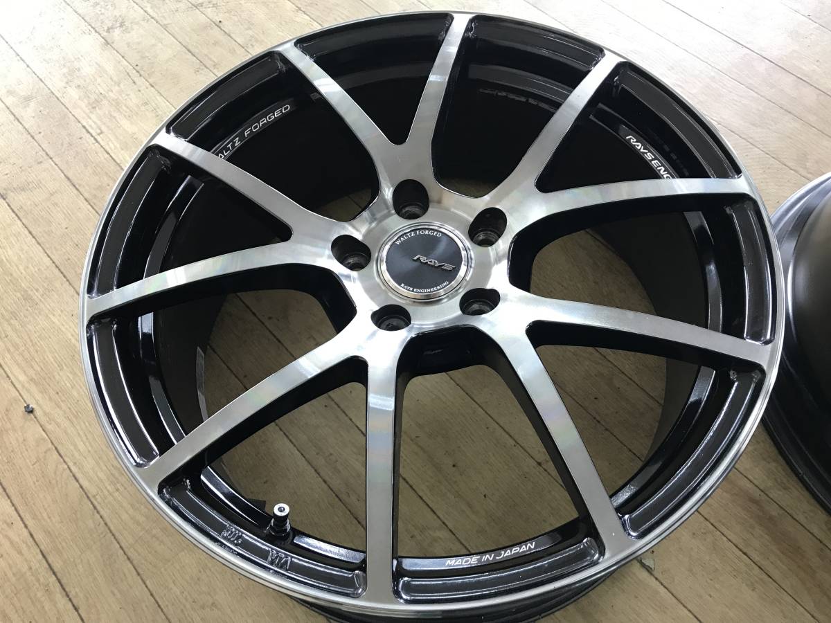 RAYS FORGED 鍛造 WALTZ S5 18インチ 7.5J+49 PCD112-5穴 4本 中古