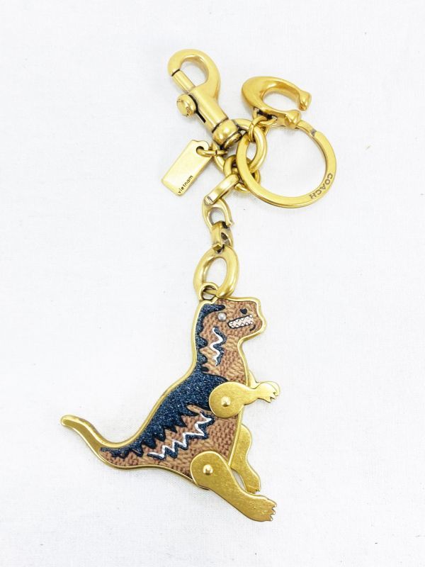 コーチ　バスキア　キーホルダー　チャーム COACH (コーチ) ×JEAN MICHEL BASQUIAT REXY BAG CHARM バスキア 恐竜