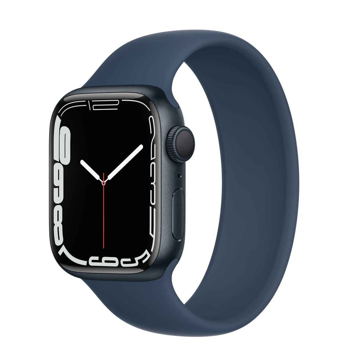 Apple Watch 7アップルウォッチ741mm GPSモデルミッドナイトカラー 