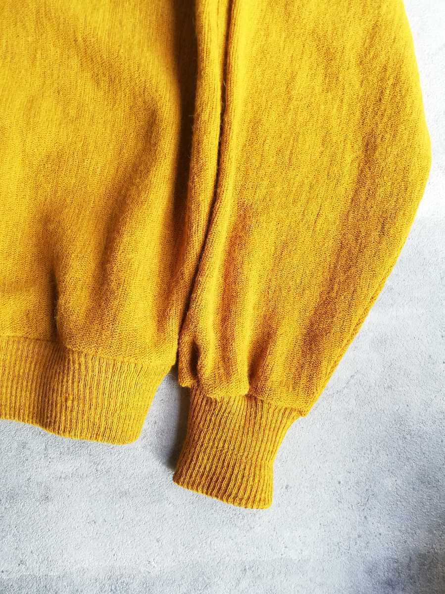 60s CAMPUS アルパカカーディガン L マスタード イエロー ヴィンテージ  