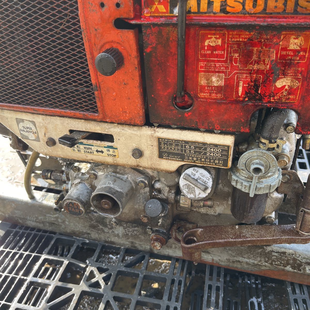三菱かつらディーゼルエンジン D-65 発動機 かつら 三菱 ディーゼル