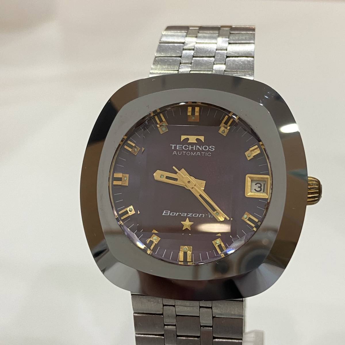 稼働品 TECHNOS Borazon-Ⅵ テクノス ボラゾン オートマチック 機械式