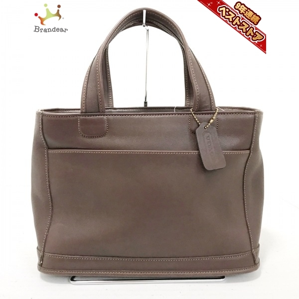 コーチ COACH ハンドバッグ 9303 - レザー ダークブラウン バッグ 