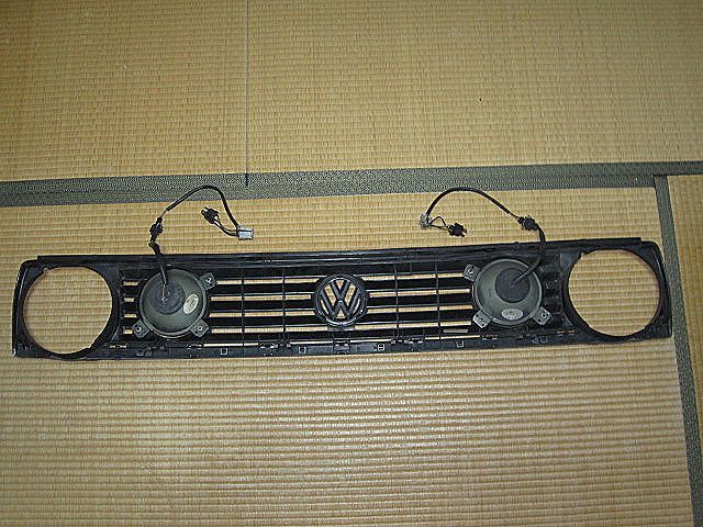 美品】VW GOLF2 HELLA製 4灯グリル☆フォルクスワーゲン ゴルフ2 
