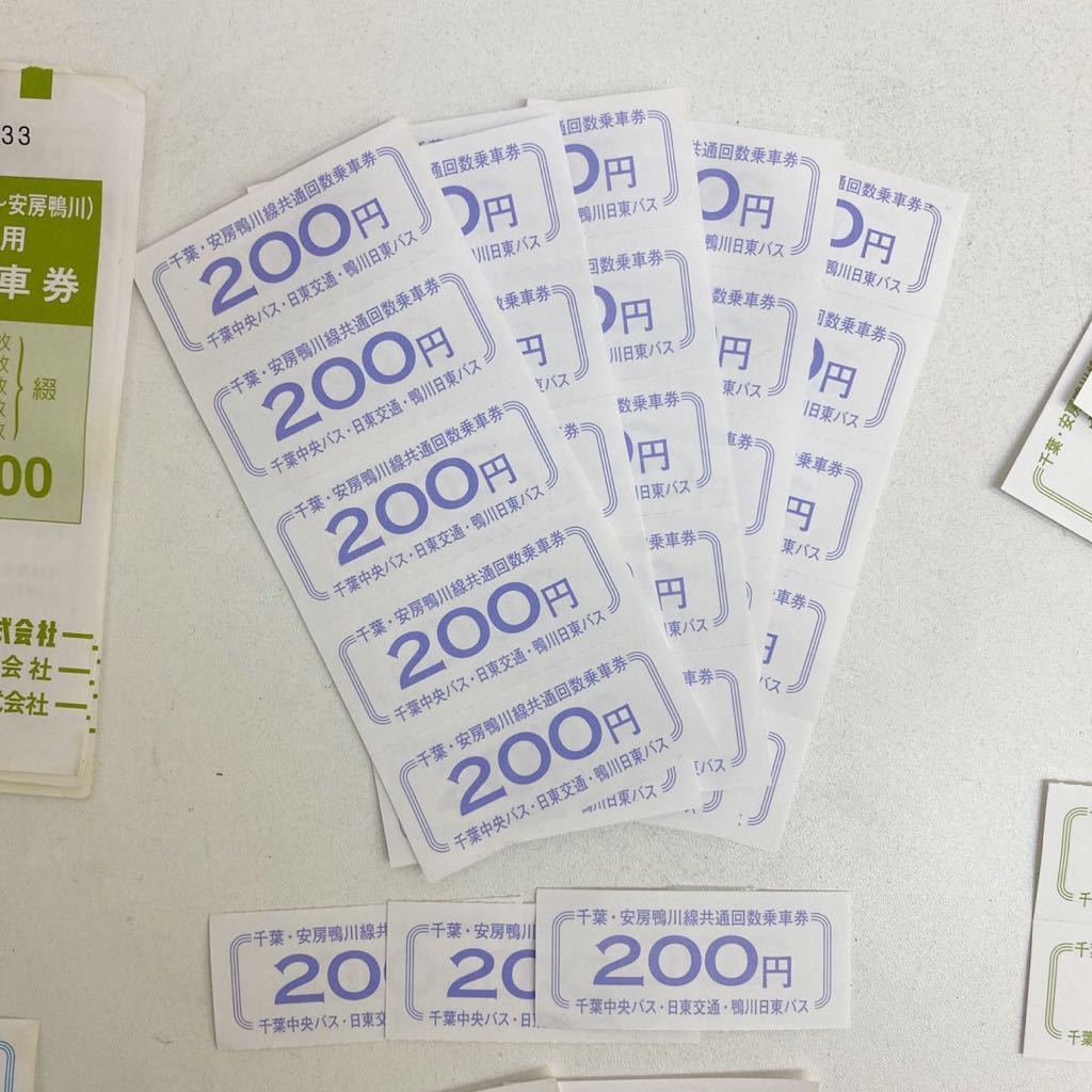 バス回数券 使用途中 千葉中央バス 日東交通 鴨川日東バス カピーナ号 