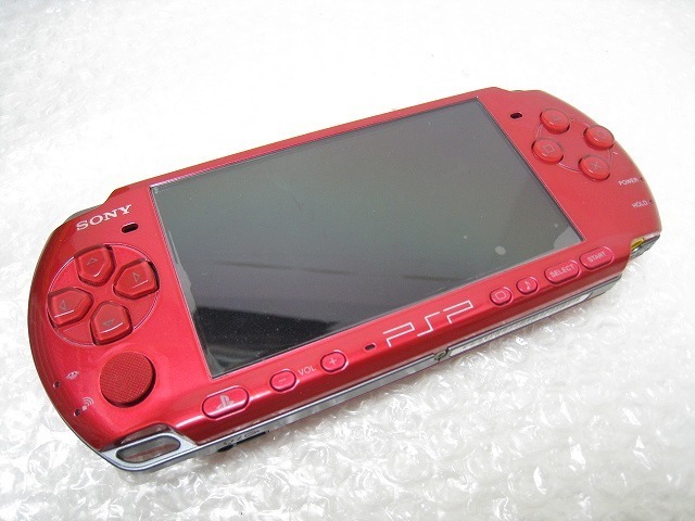 9601S☆SONY☆PSP本体 ラディアント・レッド☆メモリースティック付