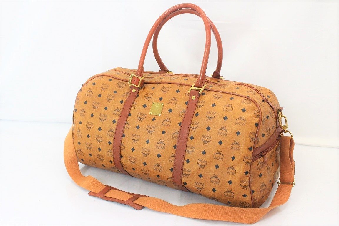 行董】 MCM エムシーエム ボストンバッグ ヴィセトス柄 ショルダー