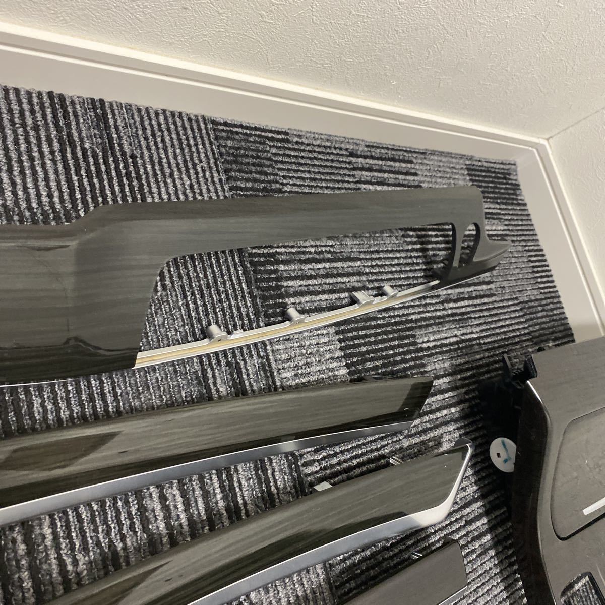中古 BMW F10/F11 5シリーズ 純正 インテリアパネル 7点セット 右