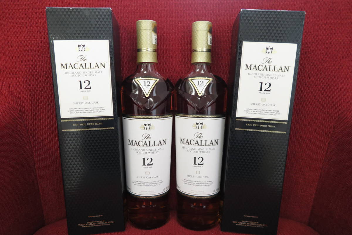 ザ・マッカラン MACALLAN 12年 シェリーオークカスク 2本セット 【公式