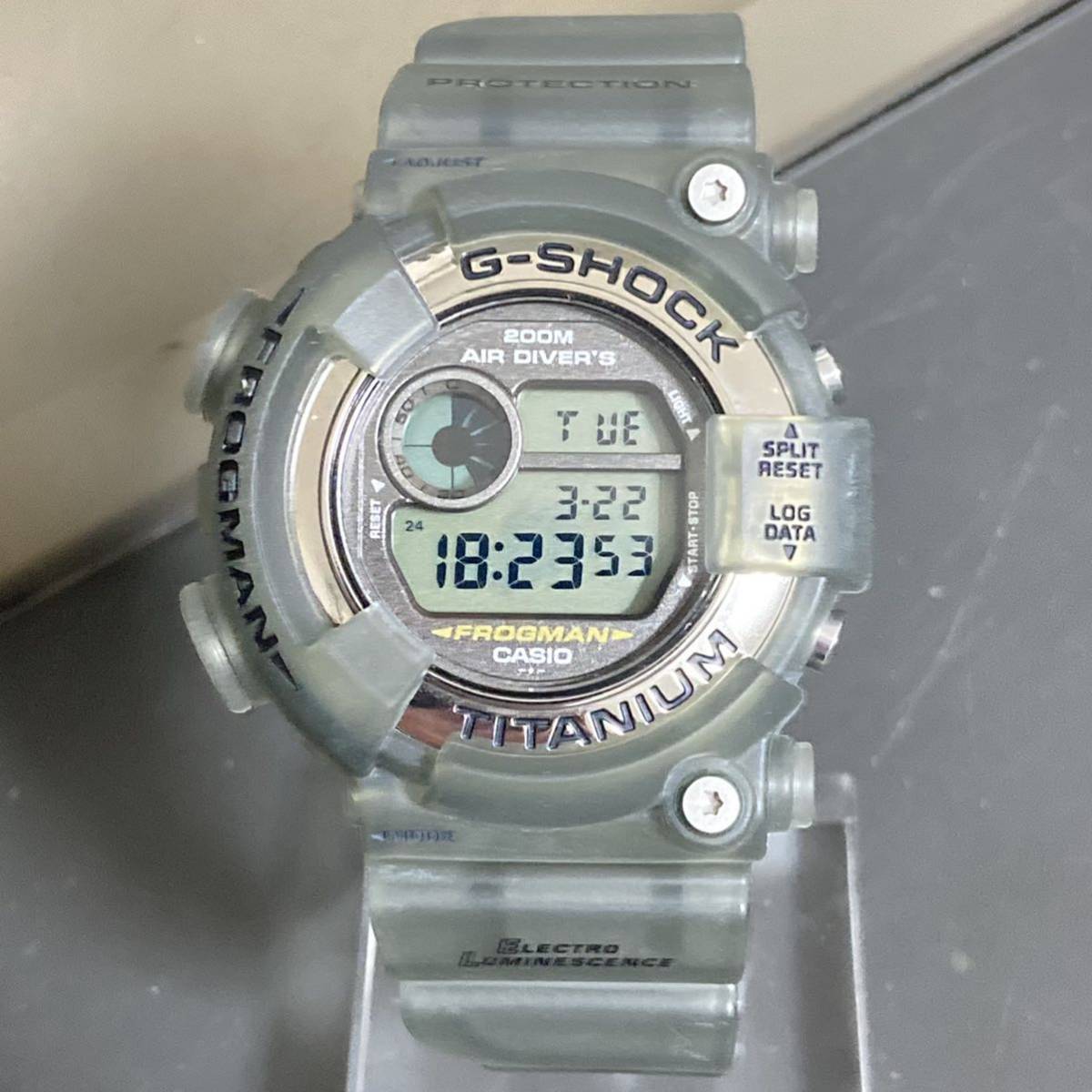 未使用 極美品 箱説タグ付G-SHOCK DW-8200MS-8T FROGMAN フロッグマン 
