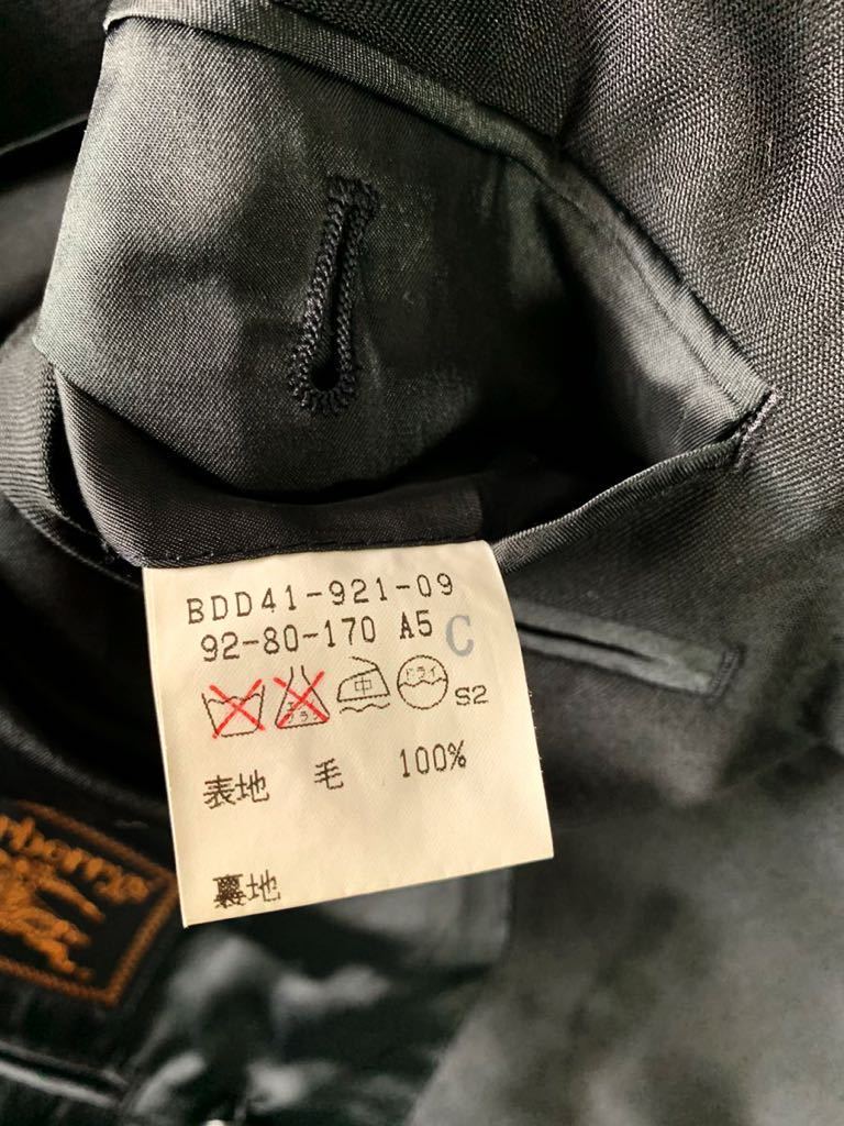 バーバリー ウールアンドモヘア スーツ上下 I284 XL バーバリー モヘア
