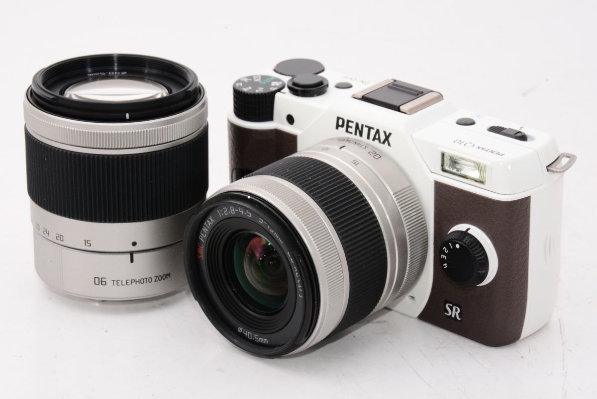 【特上級】シャッター数2566回！元箱、液晶フィルム、フィルター付　PENTAX(ペンタックス) Q10 ダブルズームキット 　＃h5677_1