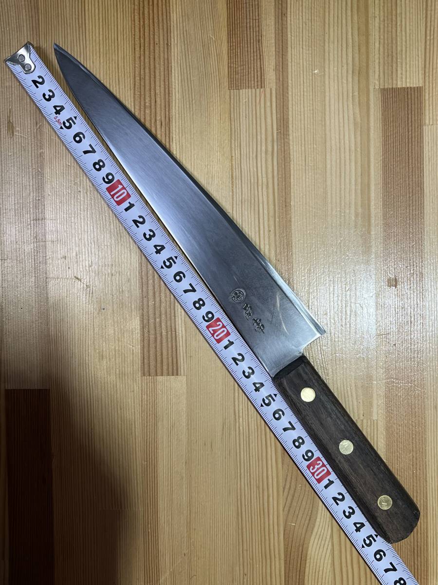 ［新品未使用］正広　牛刀　南常 南常 刀都作 牛刀包丁 鋼 刃渡り235mm 筋引き包丁 本職プロ用 正広別作