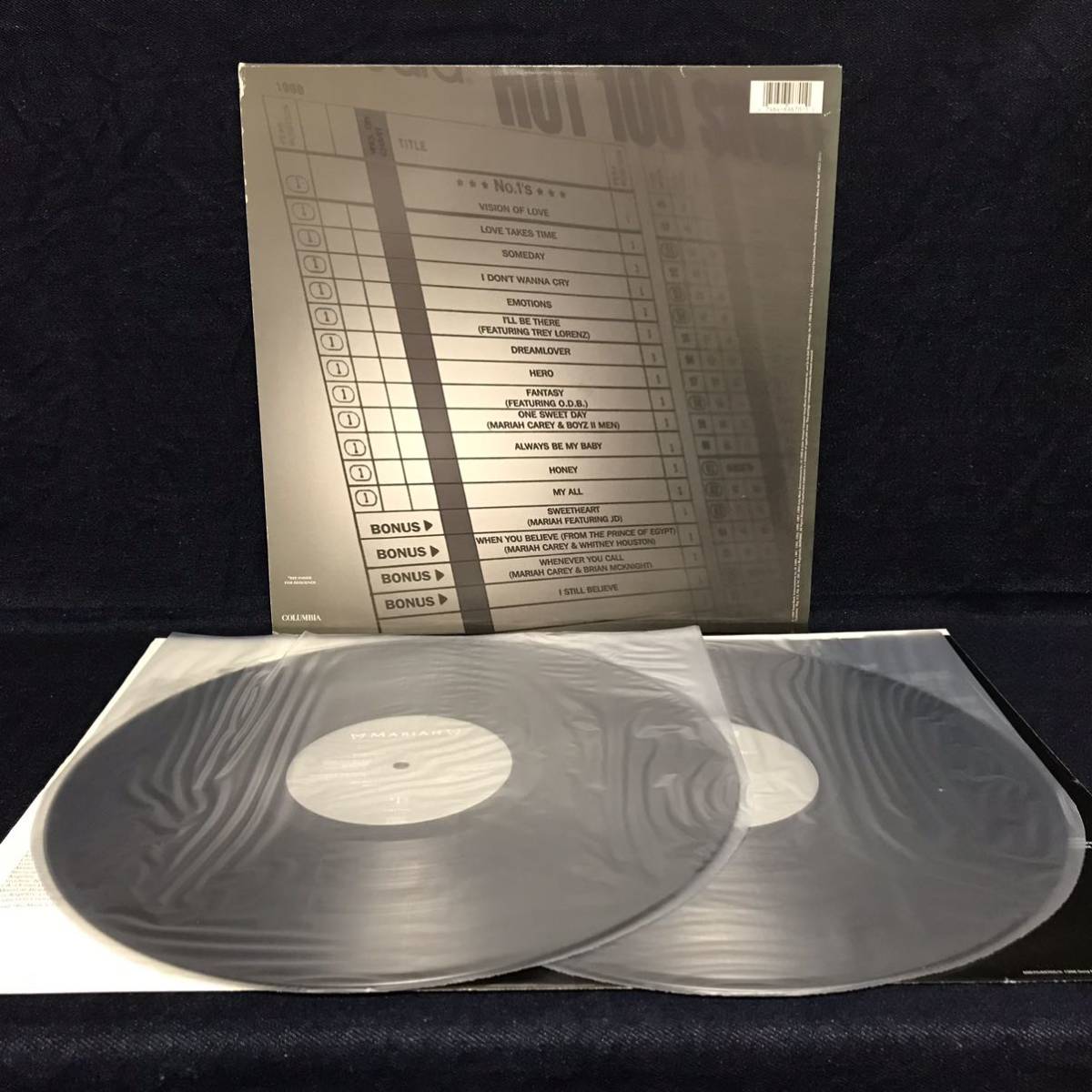 Mariah Vinyl Carey - #1's 0 LP The Ones Clear JAPAN PRESS Analog