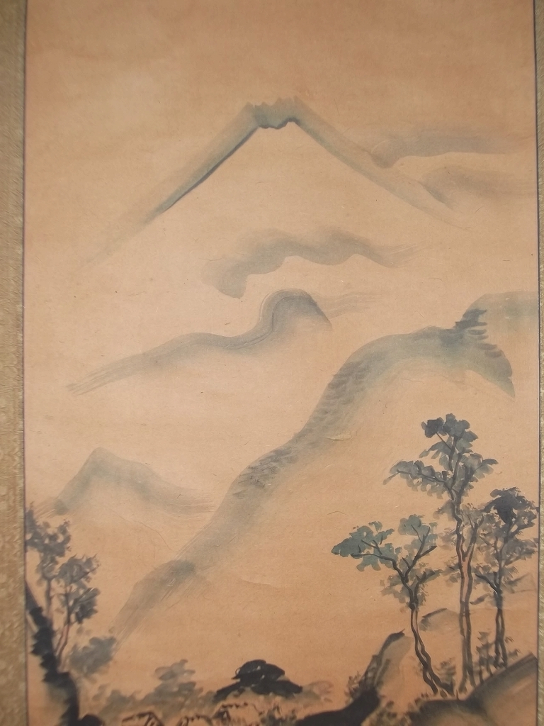 模写/谷文晁/寿山幽居図/山水図/山水人物図/掛軸☆宝船☆AE-427 模写/谷文晁/寿山幽居図/山水図/山水人物図/掛軸☆宝船☆AE-427 - メルカリ