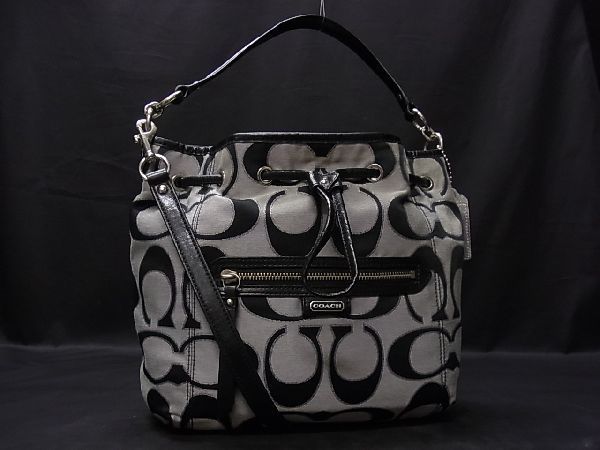 1円 COACH コーチ F25676 ムーンライト シグネチャー デイジー  