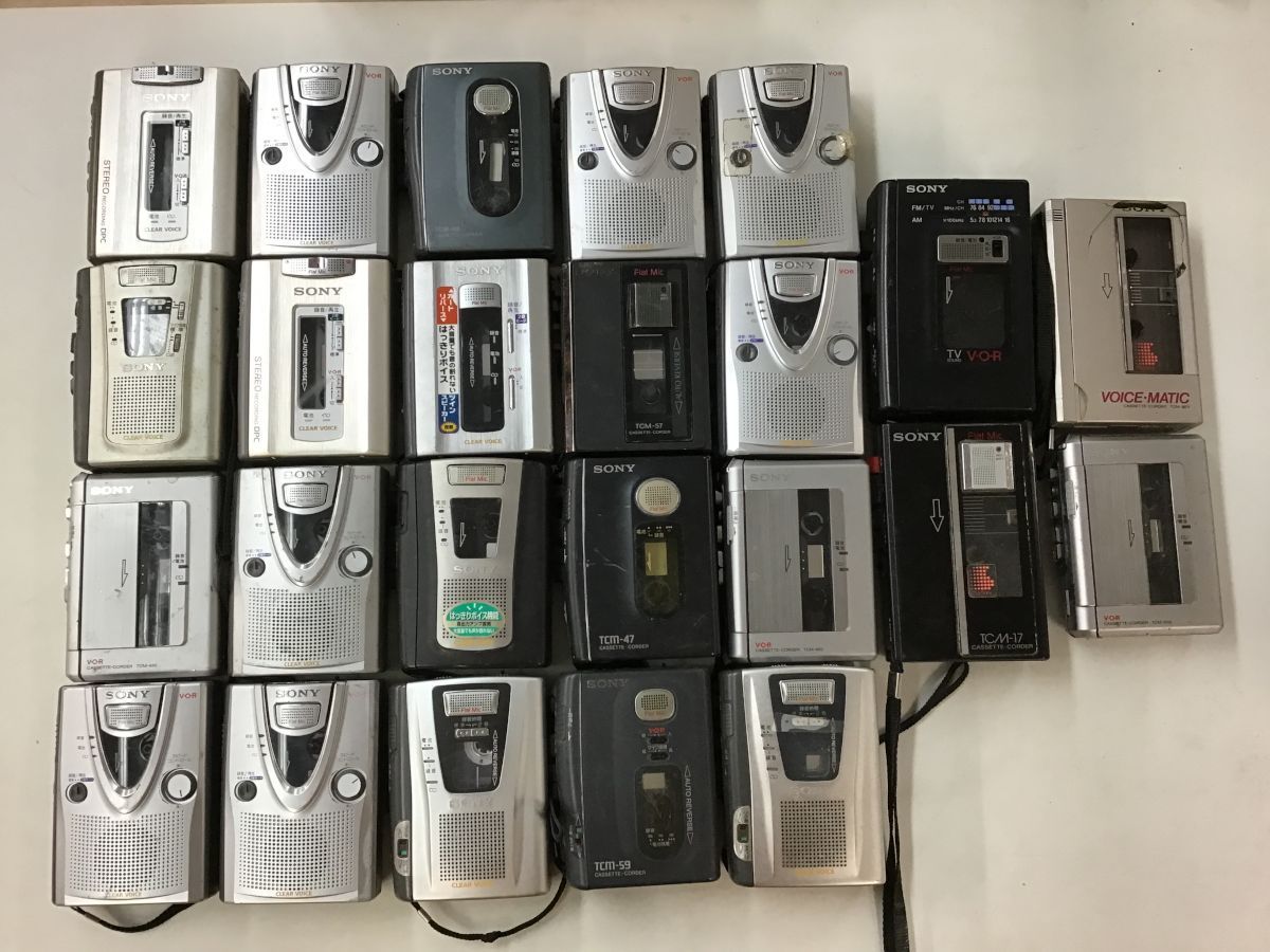 SONY TCM-450 TCM-48 TCM-57 TCM-400 他 カセットレコーダー 24点セット◇