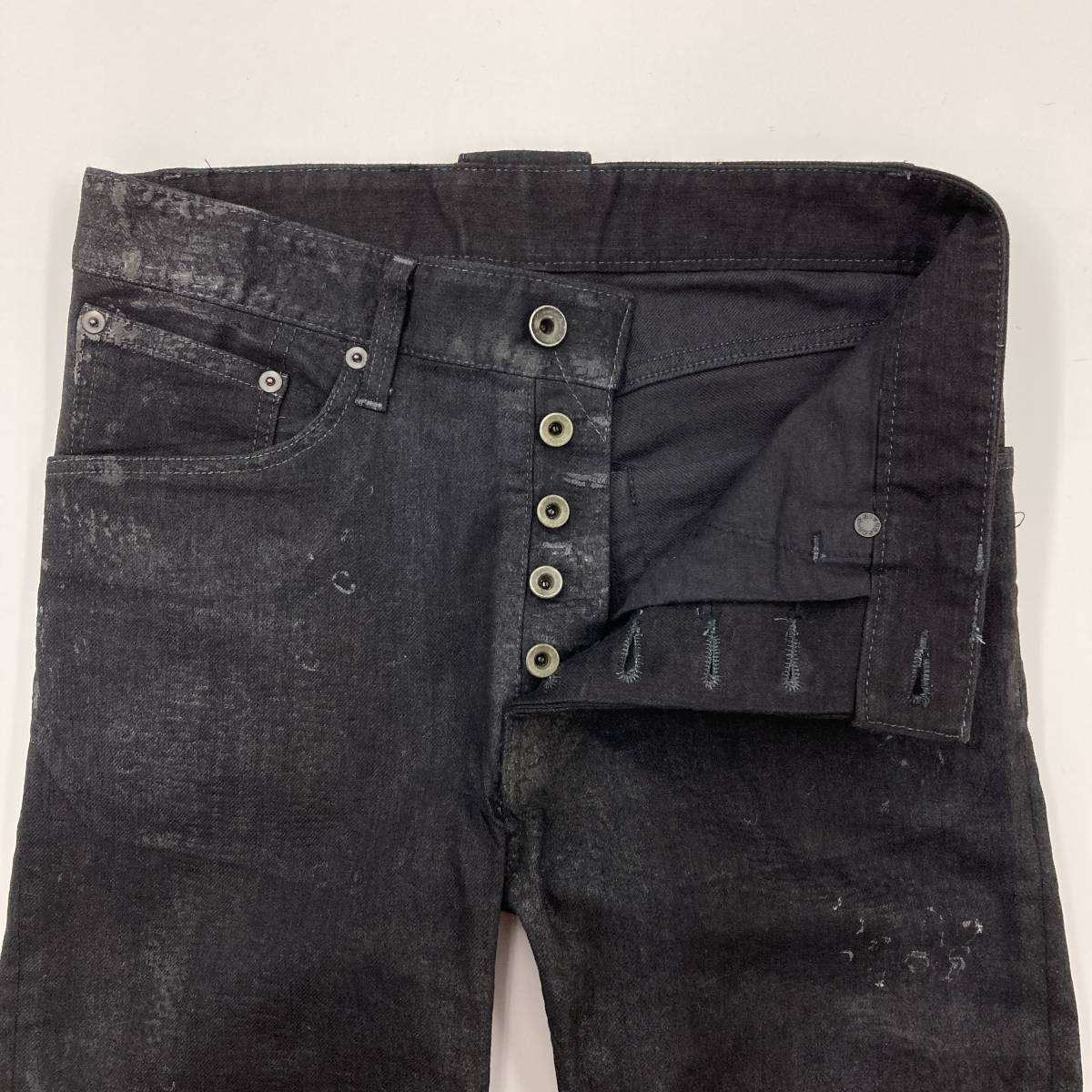 L.G.B. レオパード エンボス加工 スキニー デニムパンツ ストレッチ 