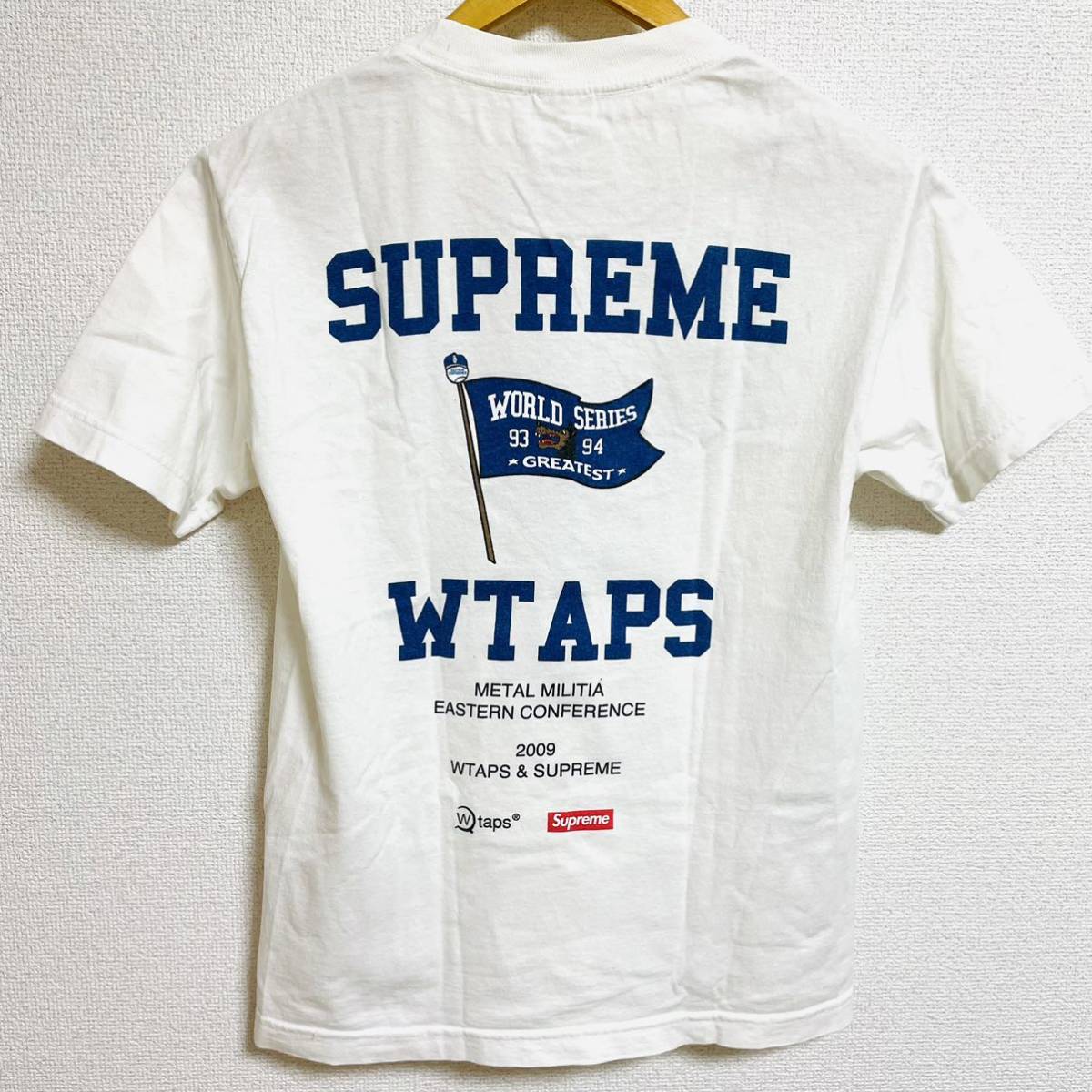 Supreme WTAPS 21203 Tee White Navy S 09aw ダブルタップス ボックス 