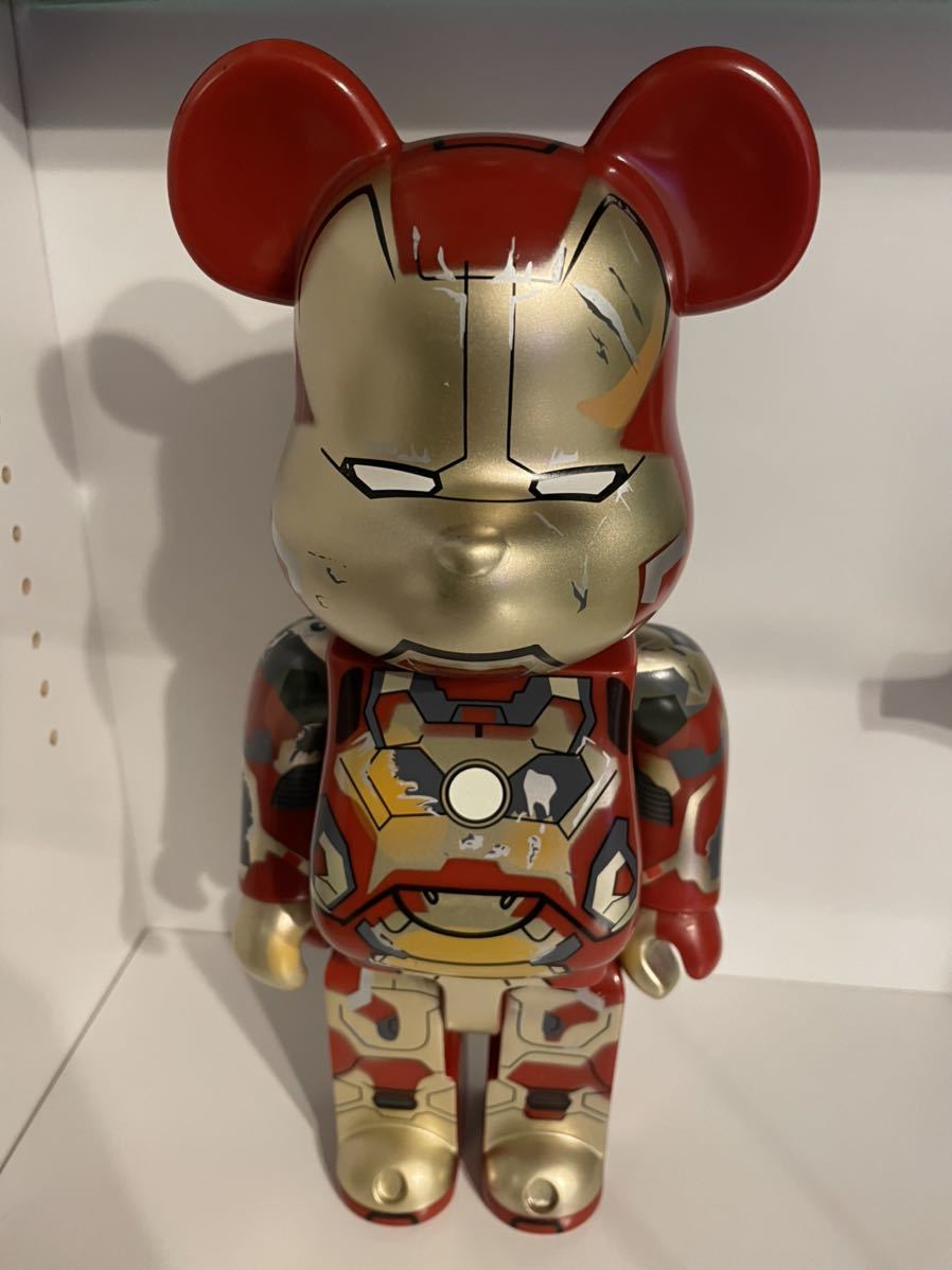 □BE@RBRICK ベアブリック 400％ IRONMAN マーク42 アイアンマン3 