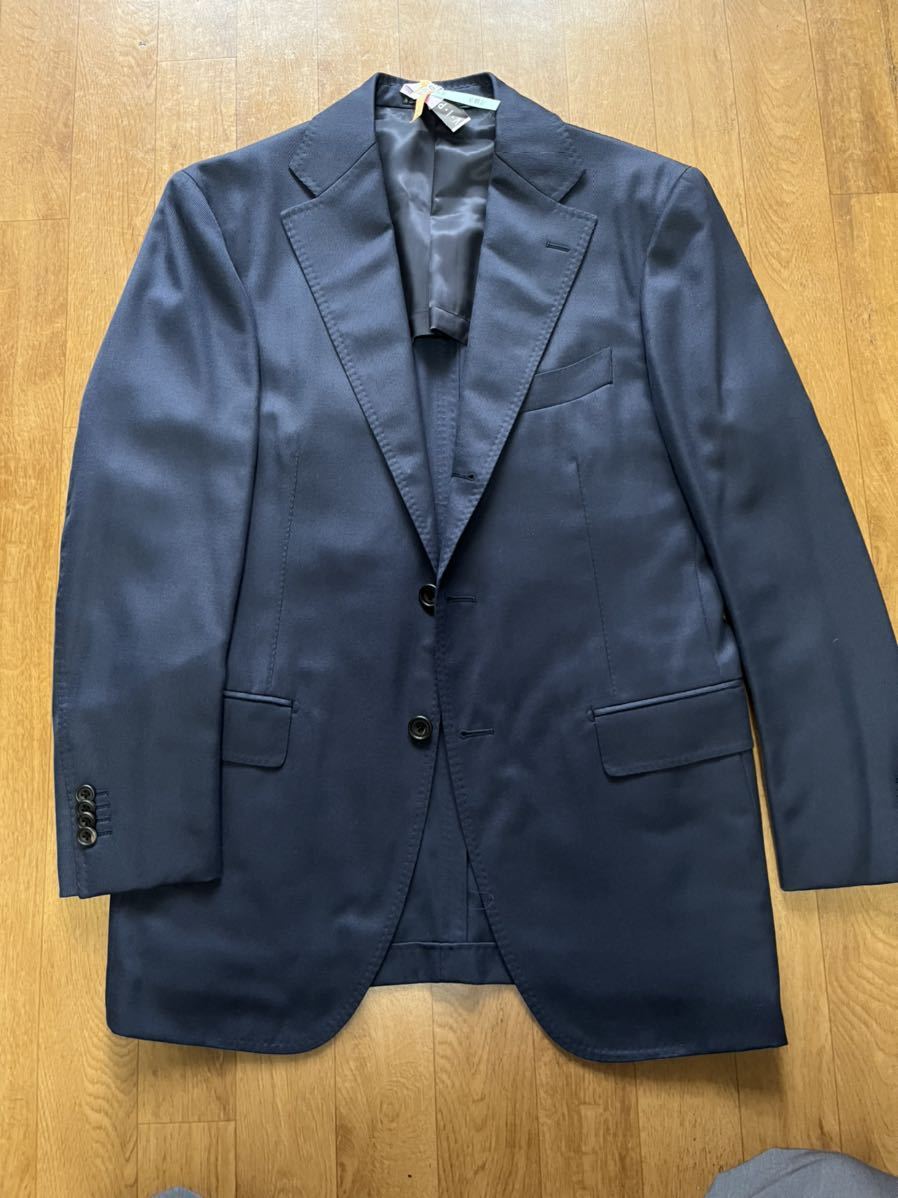 【美品】リングヂャケット監修 テーラーリングスーツ ネイビー無地ホーランドシェリー(48相当)ビームスアローズシップストゥモロー