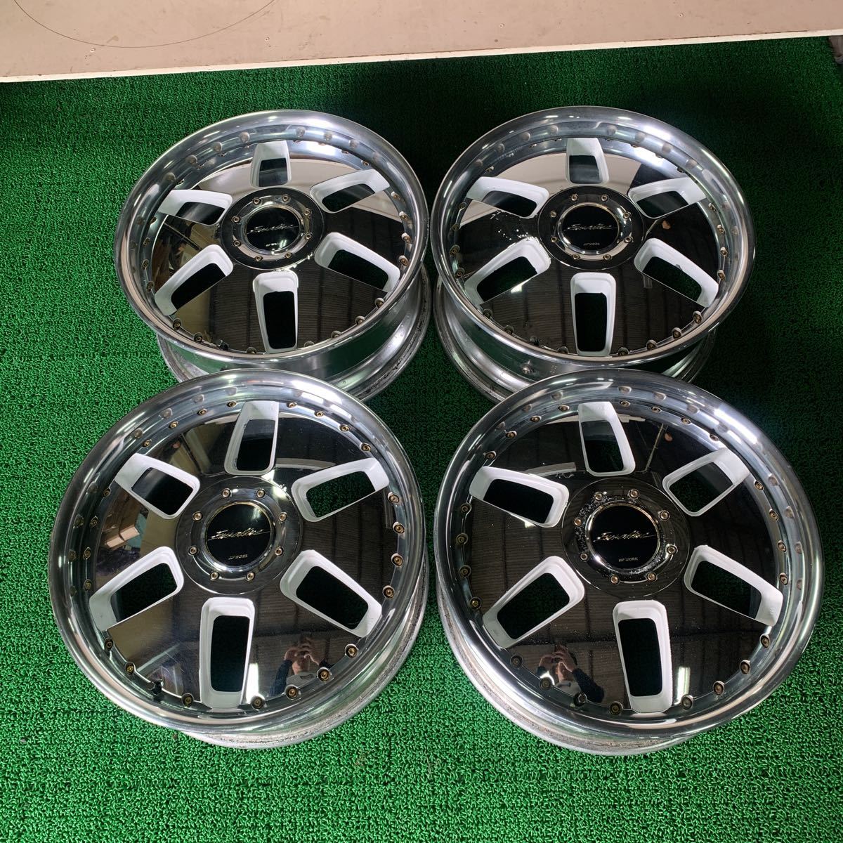 希少！廃盤 ワーク ユーロラインディッシュ 18×7.5J+45 エスティマ 