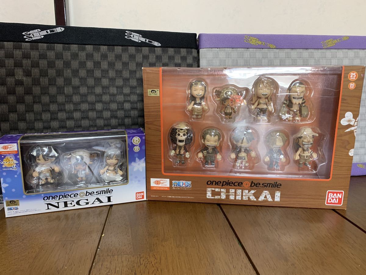 BEAMS限定 ワンピースフィギュア CHIKAI be.smile NEGAI 麦わらの一味 