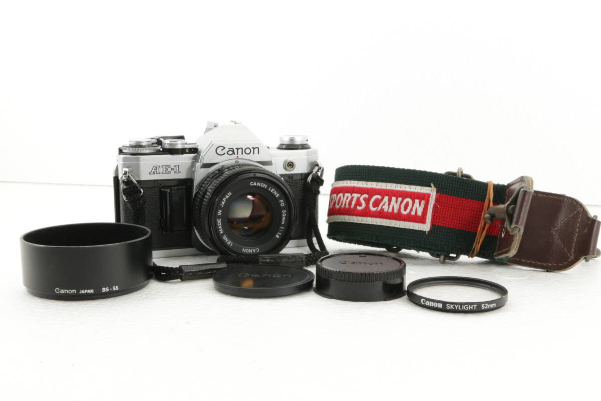 10N/ CANON AE-1 シルバー キャノン フィルム一眼/ New FD 50mm 1:1.8