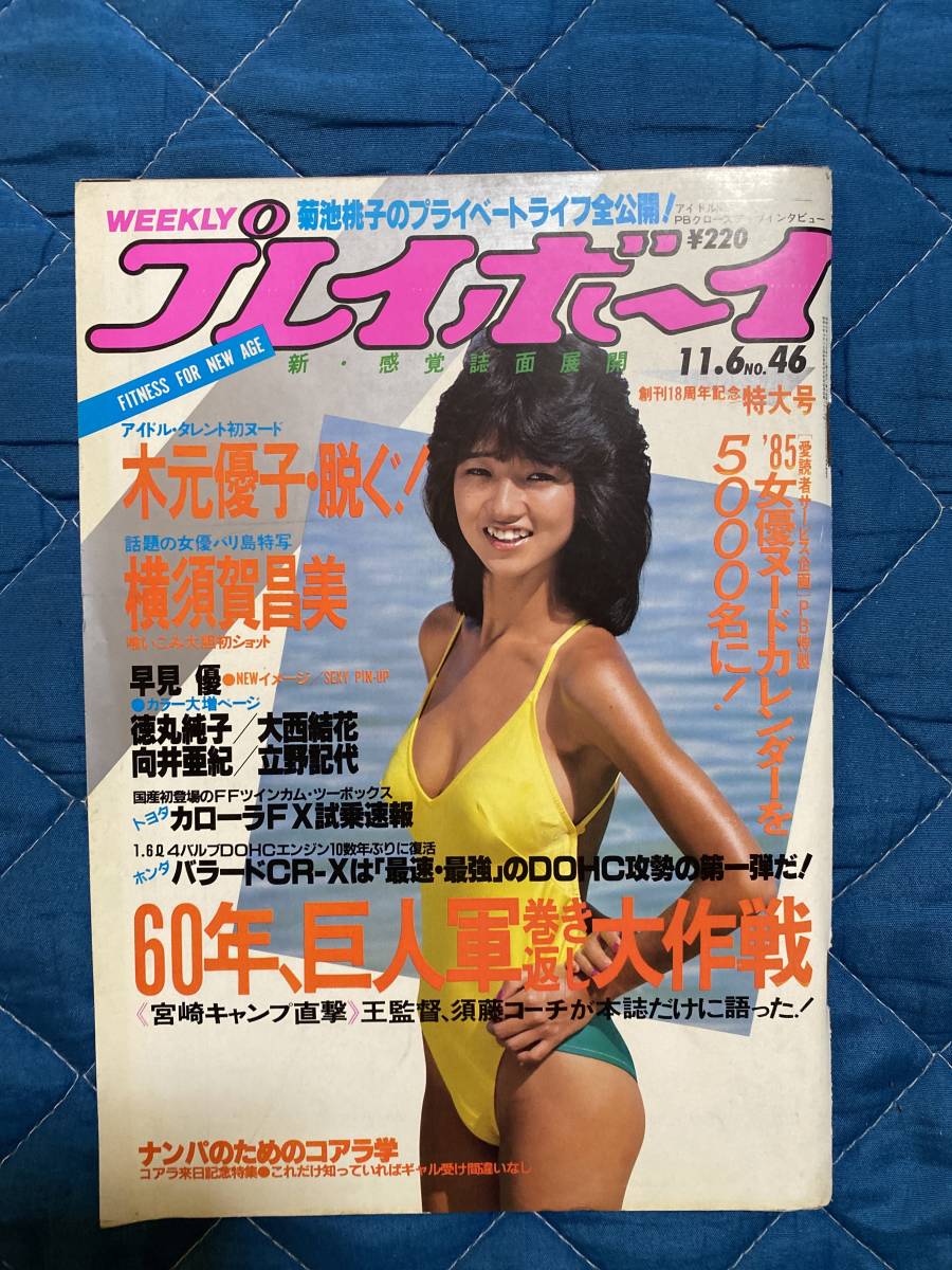 集英社 週刊プレイボーイ 1984年 第46号 11月6日号 ピンナップ付き