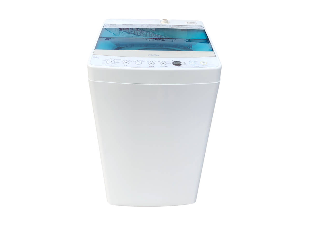 送料無料 Haier ハイアール JW-C45A 全自動洗濯機 ホワイト 2018年製 