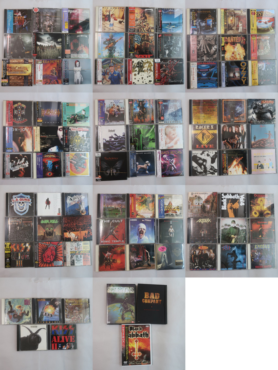 正規品，高品質 Q07746 帯付 輸入 DVD含 HR/HM ハードロック ヘヴィーメタル CD枚500枚以上6箱セット/SLIPKNOT BLACK SABBATH他(一般)｜売買されたオークション情報、yahooの商品情報をアーカイブ公開 - オークファン 一般